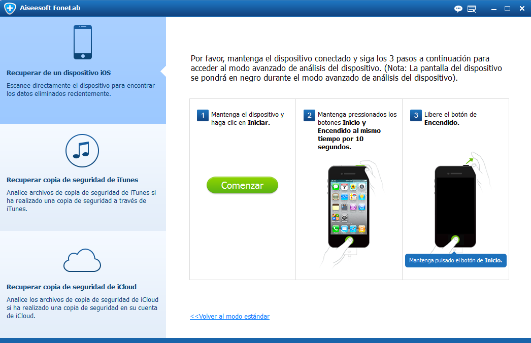 Resolver iPhone bloqueado en modo de recuperación