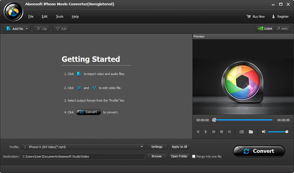 Adicionar sus videos al Aiseesoft