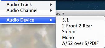 Ajustar las configuraciones de audio para ver bluray en el mac