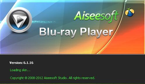 Pantalla de cargar el Blu-ray Player