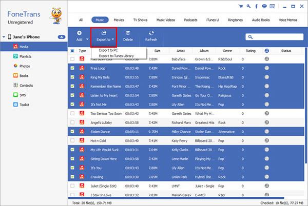 Exportar sus archivos