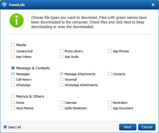 Hacer la descarga de su copia de seguridad del iCloud