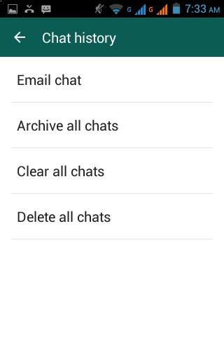 Enviar conversación por email