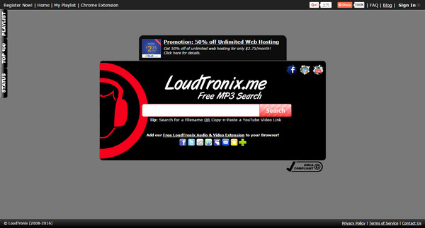 Entrar en el sitio del LoudTronix