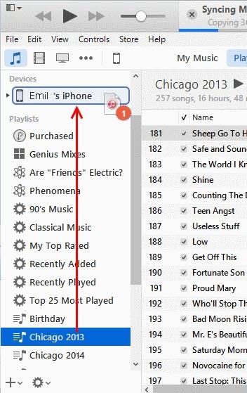 ¿Cómo sincronizar listas de reproducción en el iTunes 12?