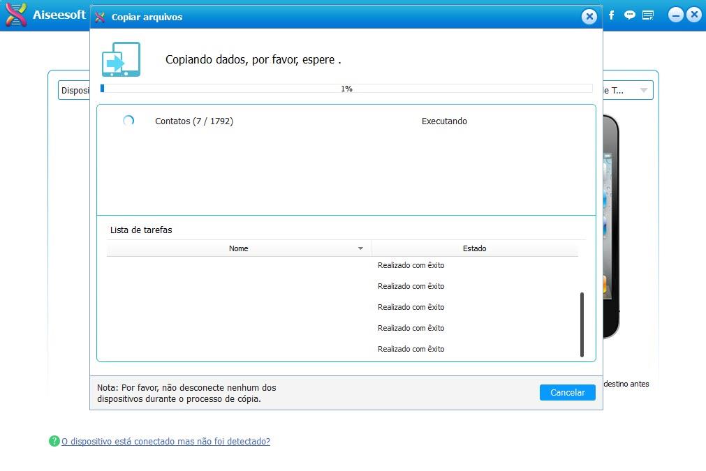 Aguardar la copia de sus archivos