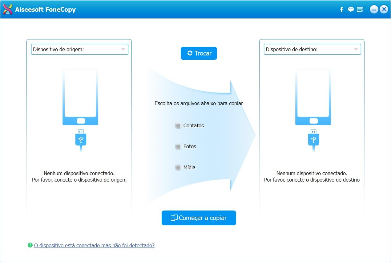 Abrir el programa y conectar su dispositivo Sony Xperia