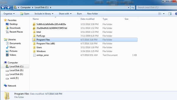 Eliminar las carpetas del QuickTime