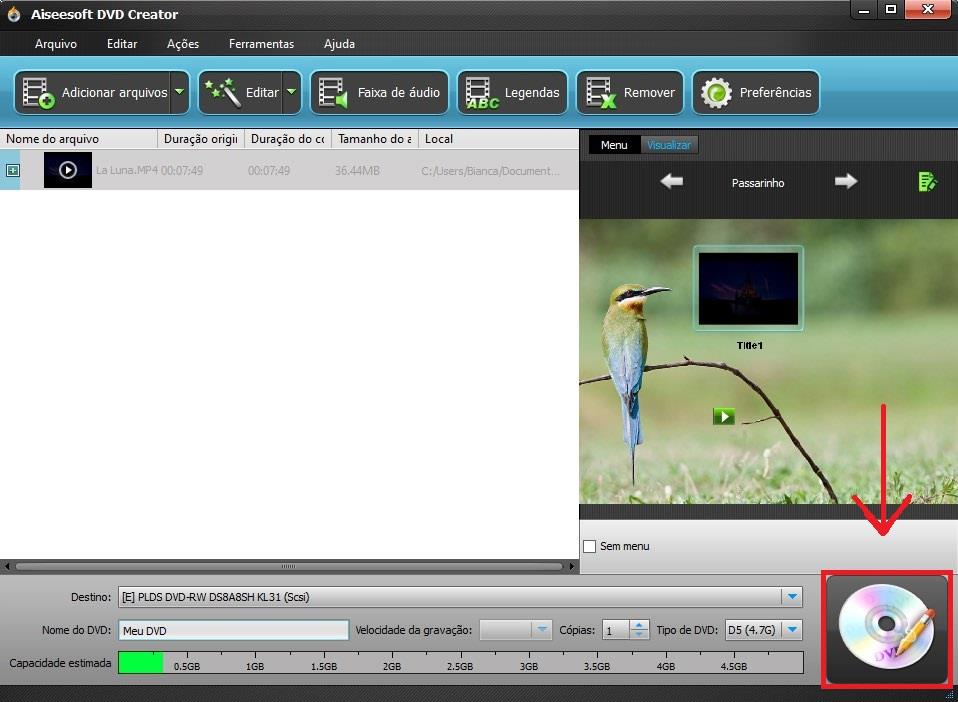 Grabar su DVD