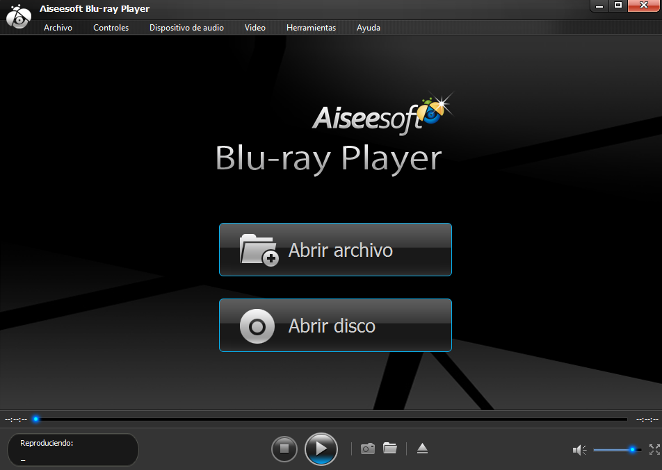 Hacer clic en Abrir disco Blu-Ray