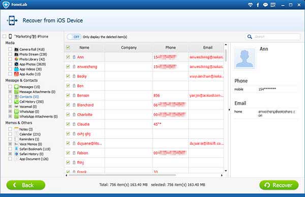 Paso 1 Restaurar favoritos iTunes FoneLab