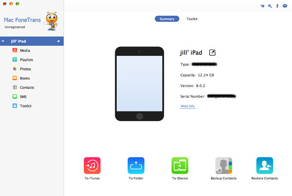 Conectar su iPad al Mac