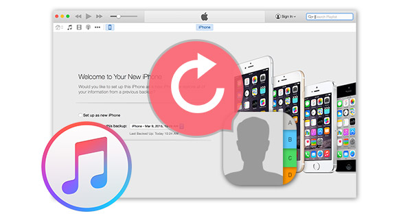 Restaurar contactos sincronización iTunes FoneLab