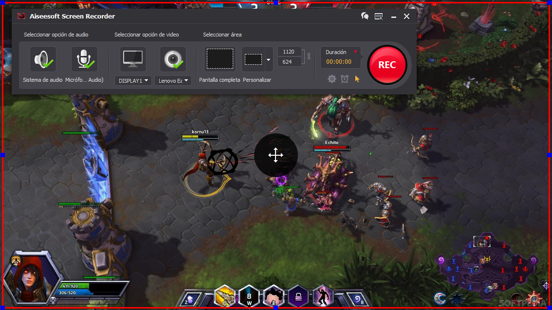 Capturar pantalla del PC para grabar gameplay