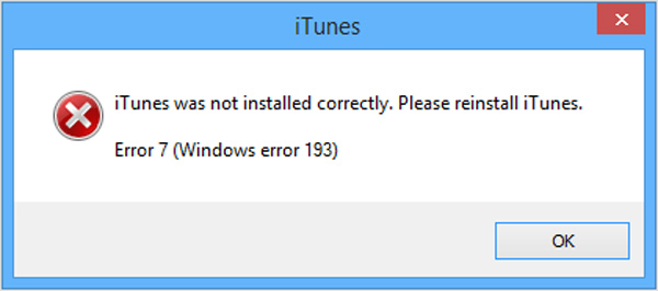 Corregir error 7 iTunes - FoneLab