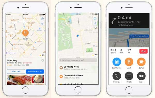Mapas iOS 10 FoneLab
