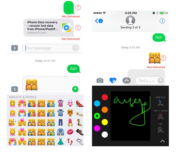 Mensajes iOS 10 FoneLab