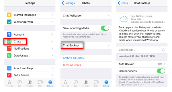 Fazer backup de mensagens do WhatsApp no iPhone