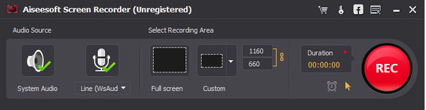 Paso 3 grabar pantalla alternativa al Microsoft Screen Recorder AiseeSoft