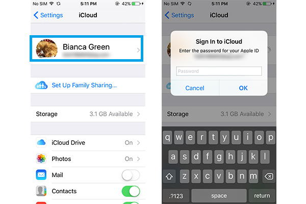 Mudar senha Apple ID