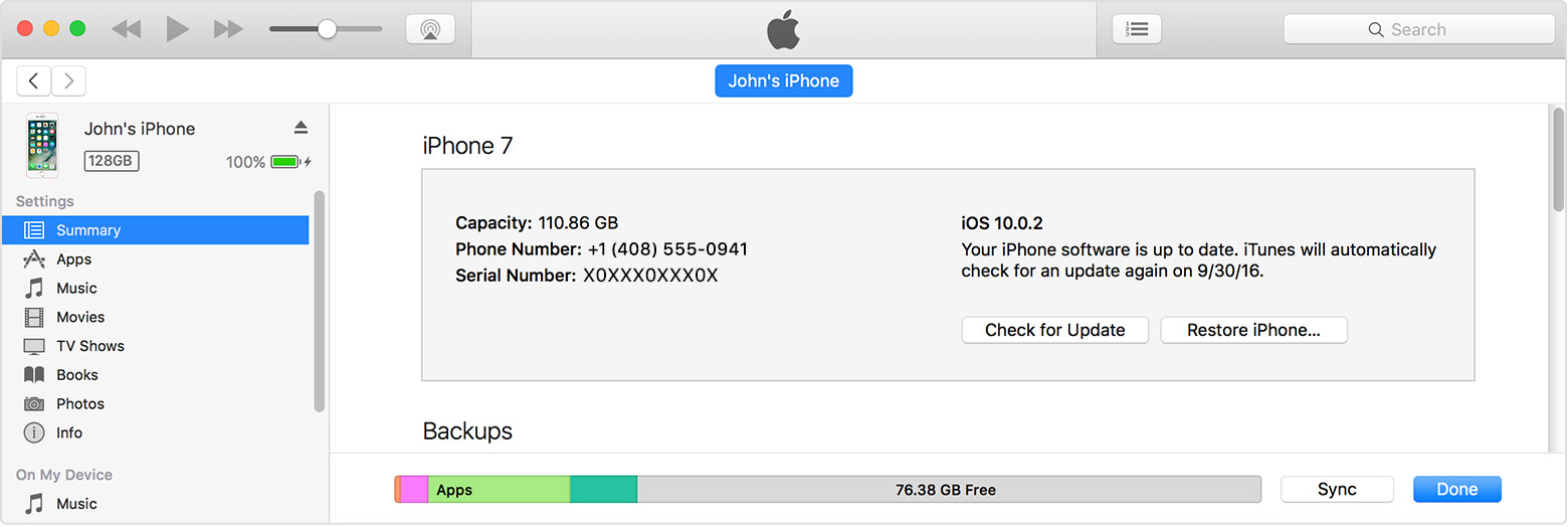 Actualizar usando iTunes
