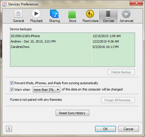 Copia de seguridad PC iTunes paso 3