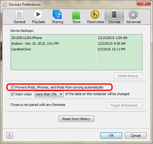 Copia de seguridad PC iTunes paso 1