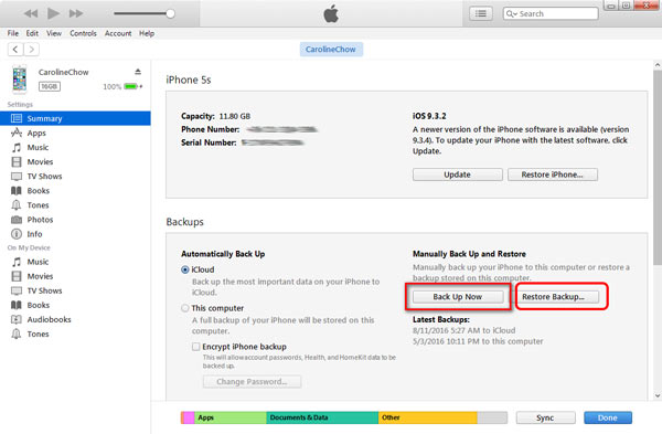 Copia de seguridad PC iTunes paso 6