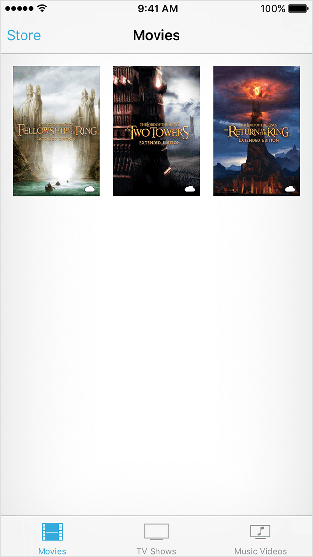 Descargar nuevamente películas iOS