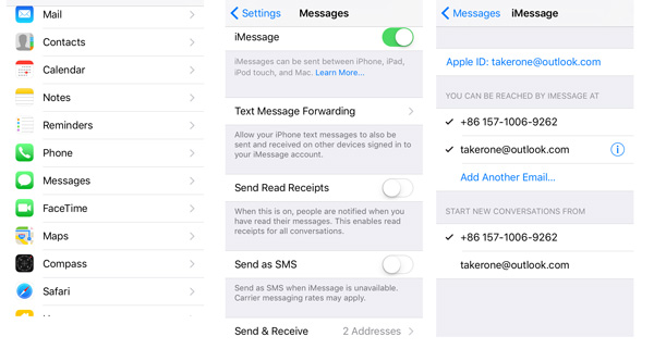Ativar iMessages emojis iOS 10