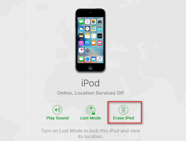 Restaurar iPod iCloud passo 3
