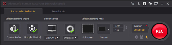 Grabar llamadas Windows Screen Recorder paso 2