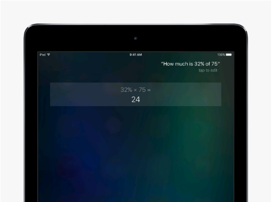 Siri cuentas iPad