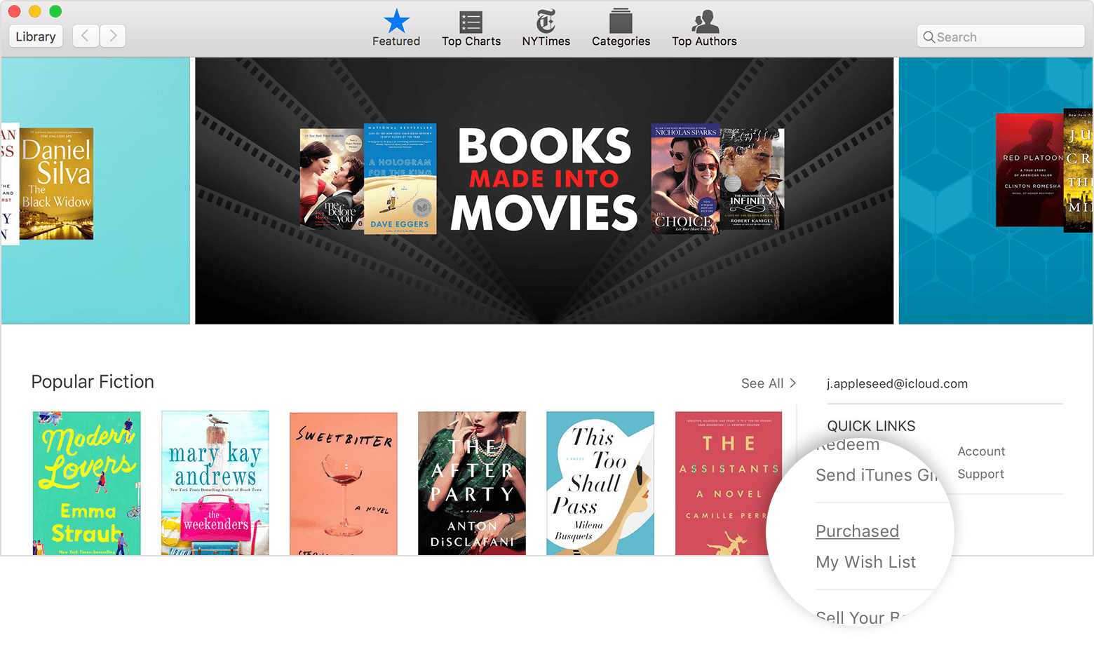 Descargar nuevamente libros Mac