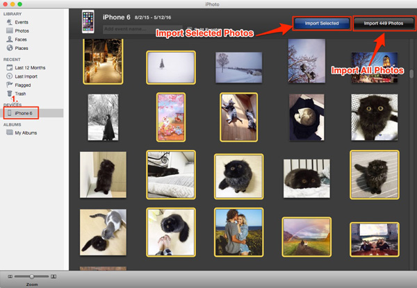 Descargar fotos iPhoto Mac