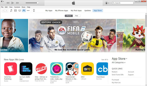Eliminar apps iTunes paso 1