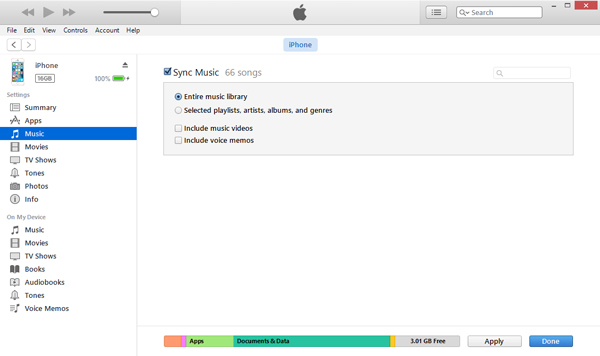 Sincronizar músicas iPhone pelo iTunes passo 2