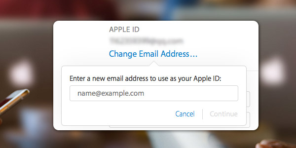 Cambiar cuenta iCloud