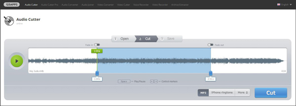 Dividir MP3 Audio Cutter passo 3