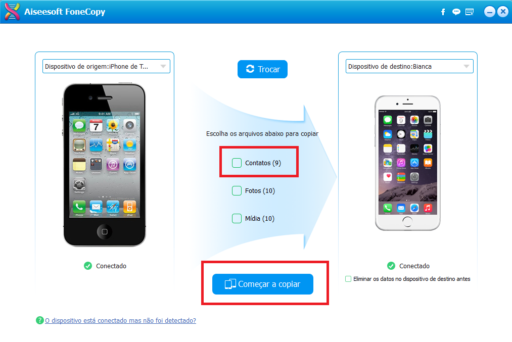 Como transferir contatos de um dispositivo Android para outro