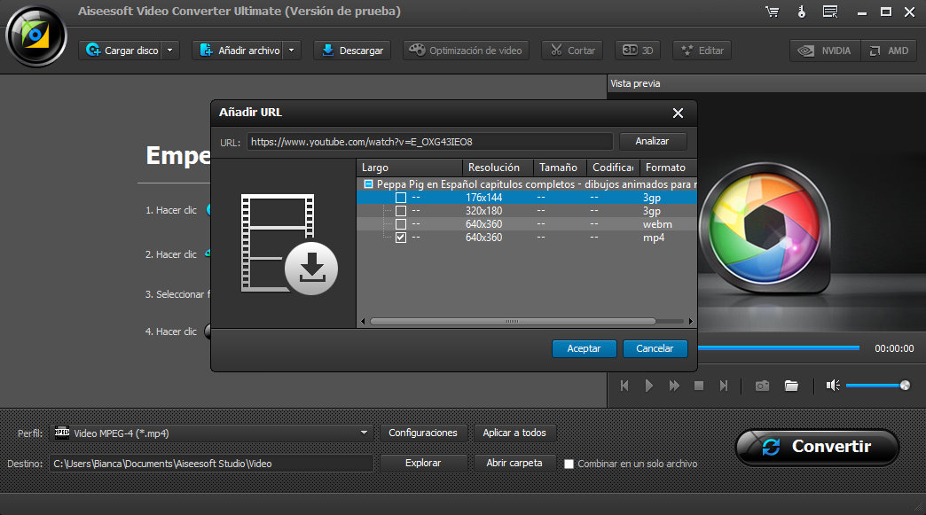 como cortat videos en aiseesoft video converter ultimate