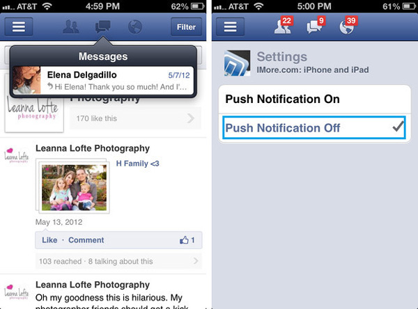 problemas con app de facebook
