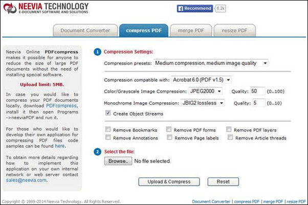Neevia Online PDFCompress