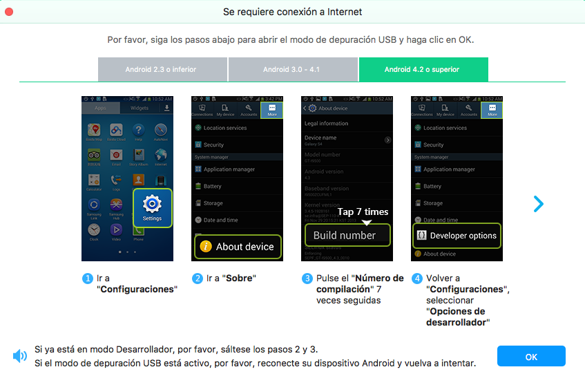 FoneLab Android Mac - recuperar archivos borrados