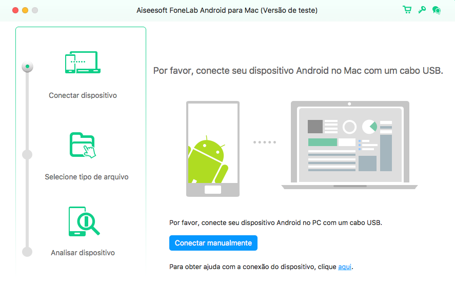 FoneLab Android Mac - recuperar arquivos excluídos
