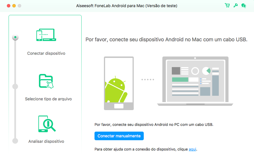 FoneLab Android Mac - recuperar arquivos apagados