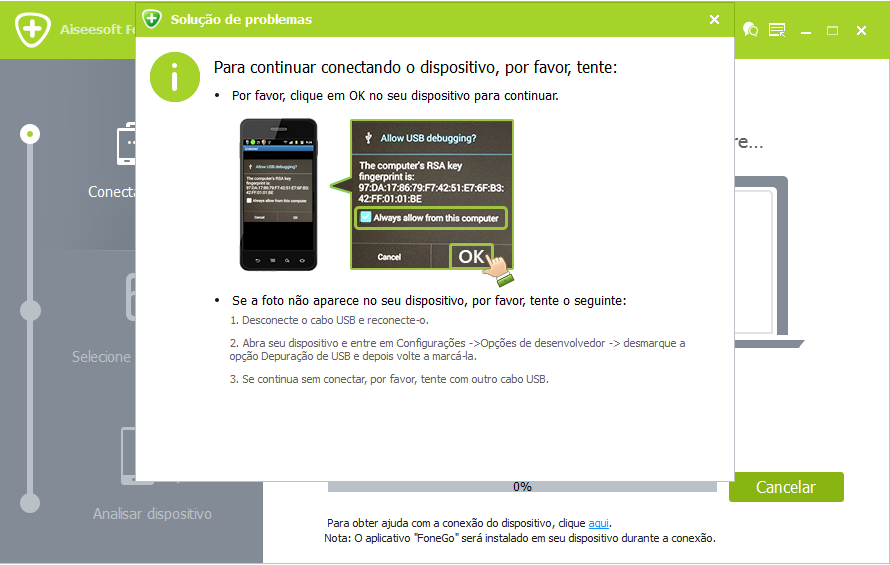 Como recuperar dados de celular LG