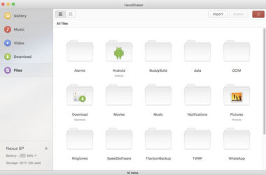 organiza arquivos do android para mac