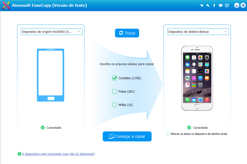 Exportar contatos iphone para android