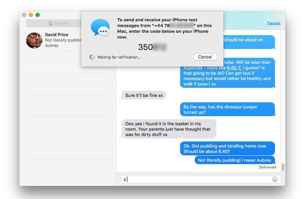 enviar mensajes desde Mac